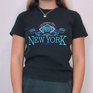 New York Embroidered Tee